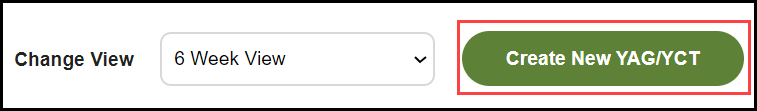 top of page showing create new yag / y c t button highlighted in the upper right corner