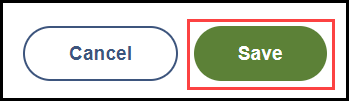 bottom of manage alignments modal with an arrow pointing to the save button