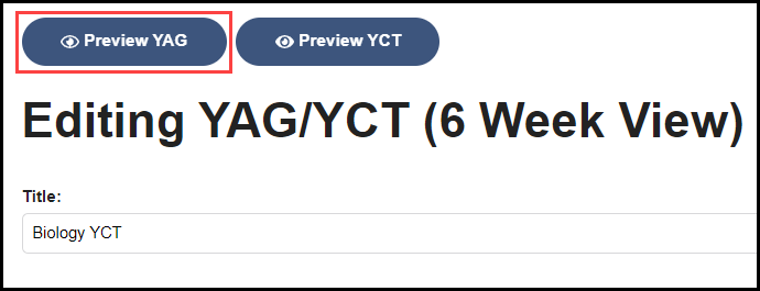 top of page showing the preview yag button highlighted