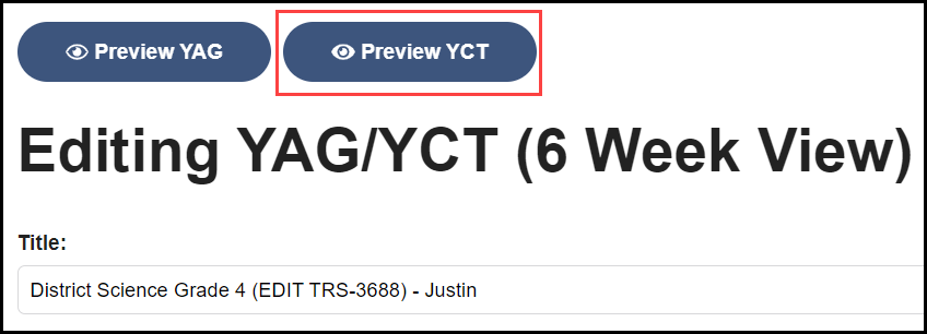top of page showing the preview y c t button highlighted