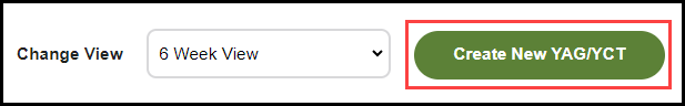 top of manage yags page with the create new yag / y c t button highlighted