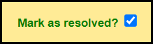 the bottom left corner of the edit user account window showing the checked mark as resolved box